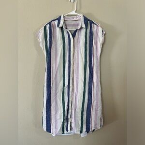 Old Navy Striped T-Shirt Midi Dress